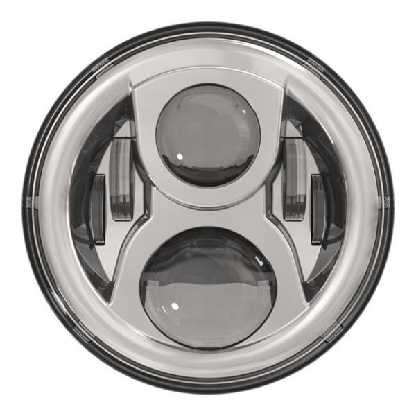 ハーレーヘッドライトFLSTC Harley Davidson 7インチ LEDヘッドライト エンジェルアイ