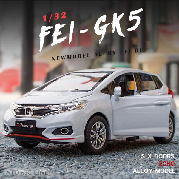 ホンダ HONDA フィット FEI-GK5 1/32 ミニカー 全4色 ライト点灯