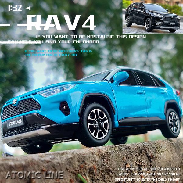 トヨタ RAV4 1/32 ミニカー 全3色 ライト点灯 エンジンサウンド