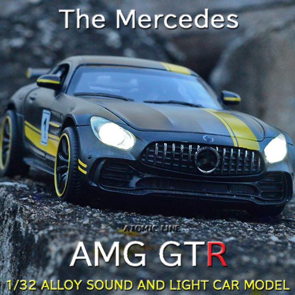 メルセデスAMG メルセデス AMG GTR 1/32 ミニカー 全6色 ライト点灯 