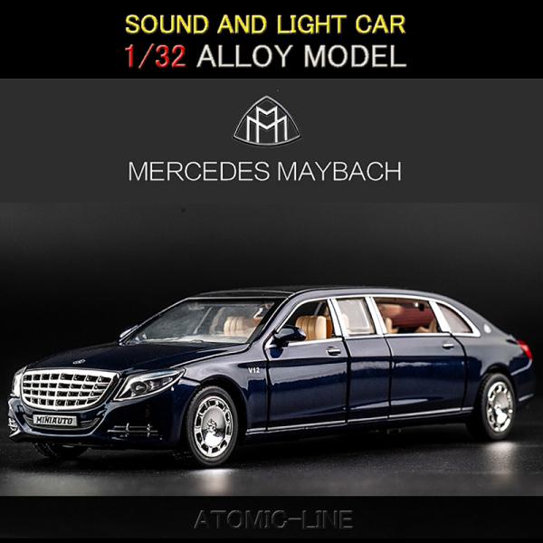 Mercedes Benz マイバッハ S650 リムジン 1/32 ミニカー 全4色 ライト