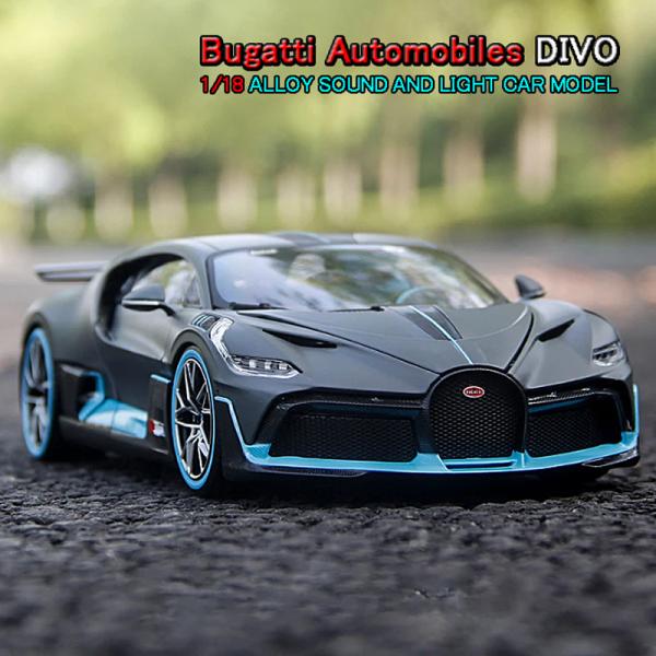 ブガッティ DIVO ディーヴォ 1/18 ミニカー 全4色 ライト点灯 エンジン