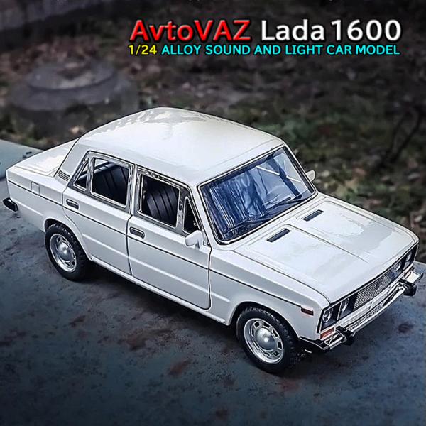 アフトヴァース VAZ-2106 Lada 1600 ミニカー 1/24 全3色 ライト点灯 エンジンサウンド 合金モデル 模型 ジオラマ