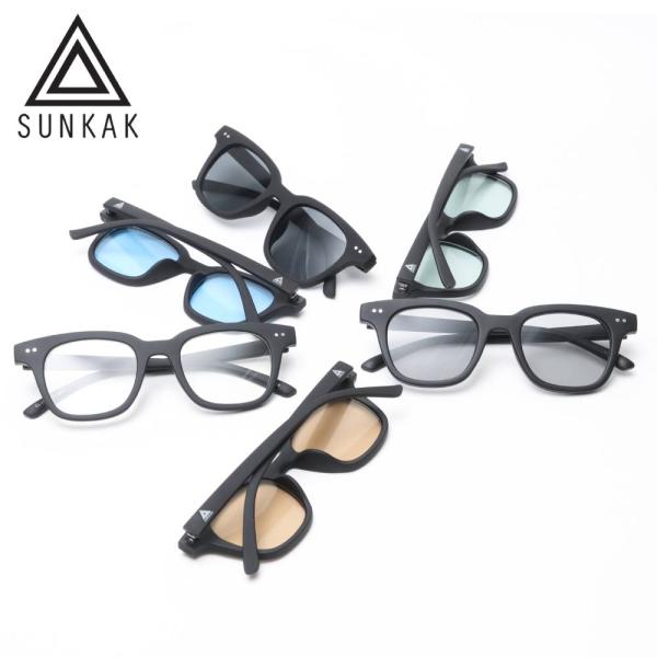 SUNKAK サングラス クリアレンズ マットフレーム LFYT Amazon | [ラファイエット] LFYT × SUNKAK サンカク TYPE2