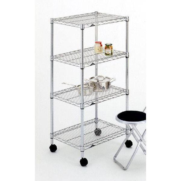 NLH6012-4 ���~�i�X���M�����[ �X�`�[�����b�N 4�i ��61cm × ���s46cm × ����126cm �|�[���a25mm ���[�J�[��������s��