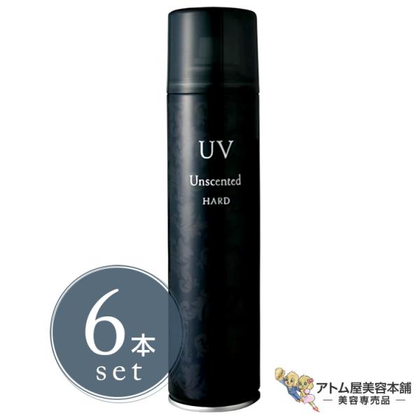 ニューフラワー アンセンティド ハード UV スプレー 205g＜6本セット！＞ハード キープ ホールド 1日キープ 長時間キープ スタイルキープ