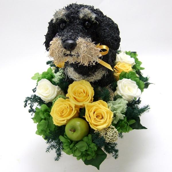 プリザーブドフラワー犬 ワイヤーダックス トピアリーcute 母の日ギフト 結婚祝い 誕生日 ギフト プレゼント 開店祝い 動物病院開院祝い ペットのお悔やみ