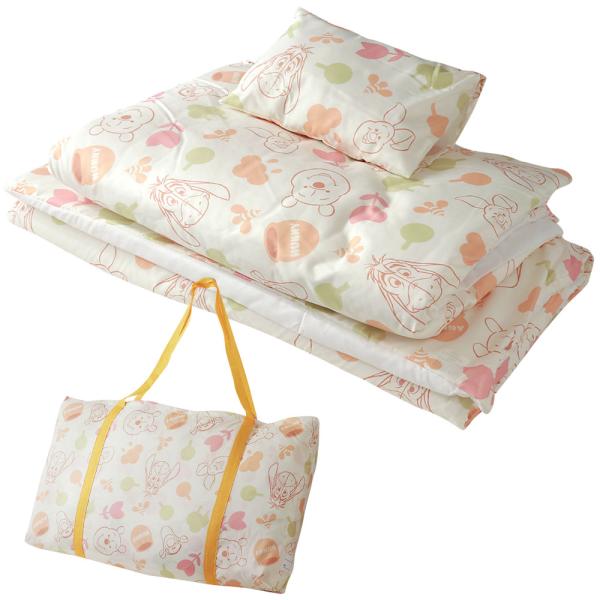 お昼寝布団セット掛け布団  サイズ：約84×115cm　　　　　　側：ポリエステル100％                 中わた：ポリエステル100％敷き布団 サイズ：約70×120×2.5(厚み)cm                側：...