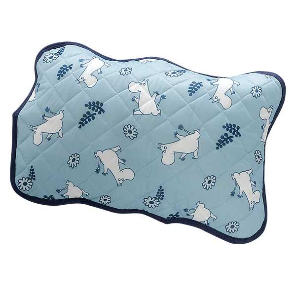 接触冷感 枕パッド ムーミン Moomin 43×63cm クールフラワーブルー かわいい ひんやり 夏用 まくらパッド 枕用 パット 敷パット ピロー ポイント利用 父の日