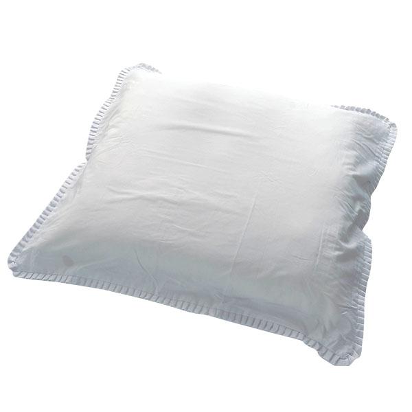 ファスナー式フリル付き座布団カバー【サイズ】約65×70cm【品　質】綿100％【生産国】日本※画面上と実物では多少色具合が異なって見える場合もございます。ご了承ください。