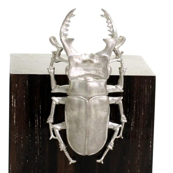 クワガタ ラペルピン ピンブローチ メンズ シルバー925 ダイヤモンド