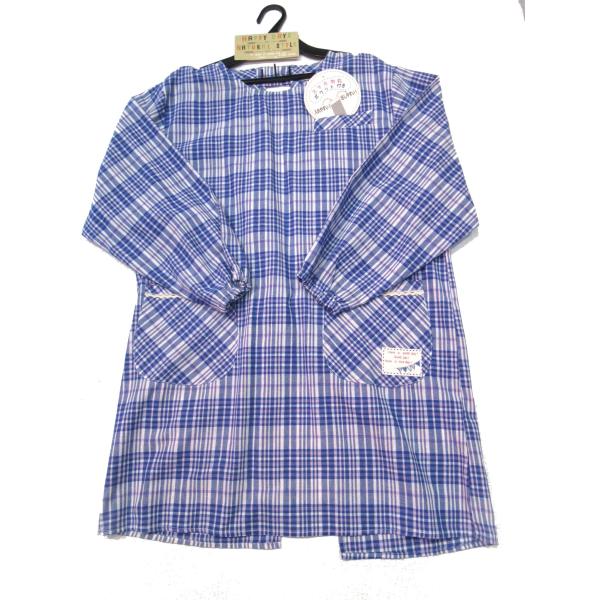 *・☆.。とてもお買い得品です。☆.。:・レディスファッション エプロン後開きチェック柄 ロング割烹着♪新品）タグ付き品番：3013H205　☆★☆自宅での家事用としてはもちろん、保育士さんや、幼稚園の先生、介護師さん、看護師さんなど職場で...