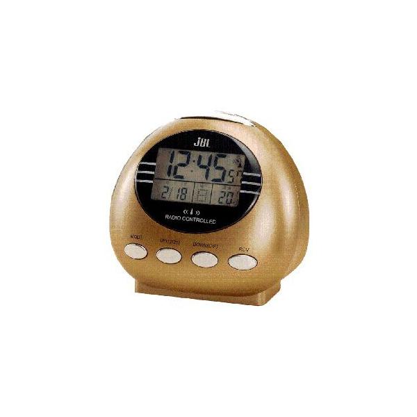 【アウトレット 棚ズレ品】 正確な時を刻むアラーム電波時計 温度計付 卓上 電波時計 置時計