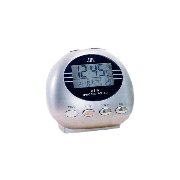 【アウトレット 棚ズレ品】 正確な時を刻むアラーム電波時計 温度計付 卓上 電波時計 置時計