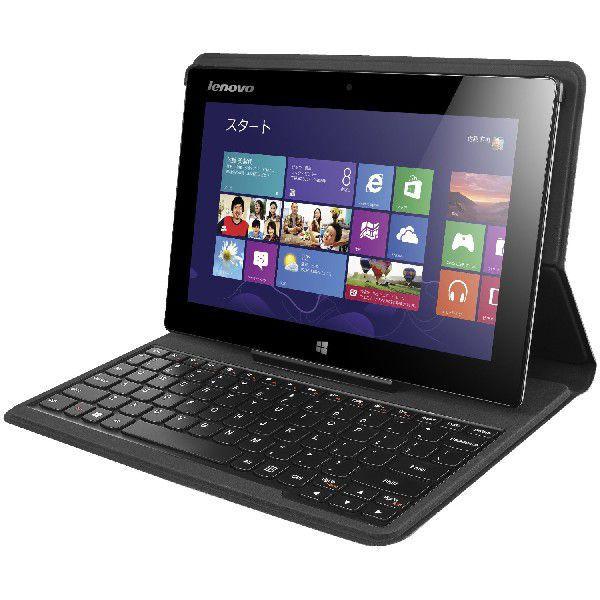 Lenovo IdeaPad Miix 10(Atom Z2760 1.8GHz/2GB/64GB/Win8(32bit)/10.1型1,366x768/OFFICE H&B2013)キーボード付カバー付 59375051