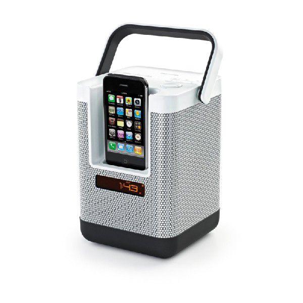【アウトレット 棚ズレ品】 Memorex(メモレックス) PartyCube(パーティーキューブ) Sound System for iPod、iPhone ホワイト[並行輸入品]