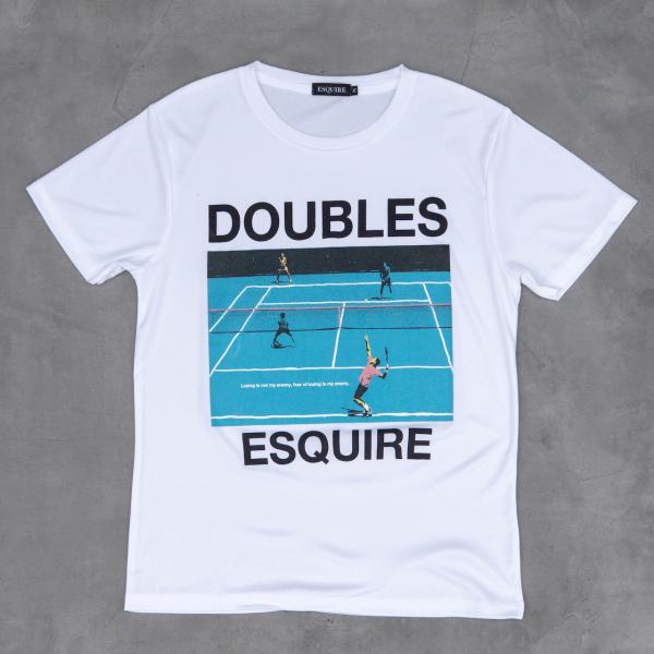 エスクァイア｜メンズ｜TENNIS COURT DRY S/S ホワイト｜109822207 WH