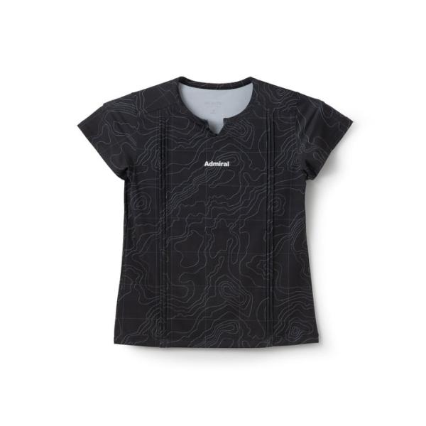 アドミラル｜レディース｜ピンタックフルグラフィックTシャツ レディース ブラック｜ATLA601 10