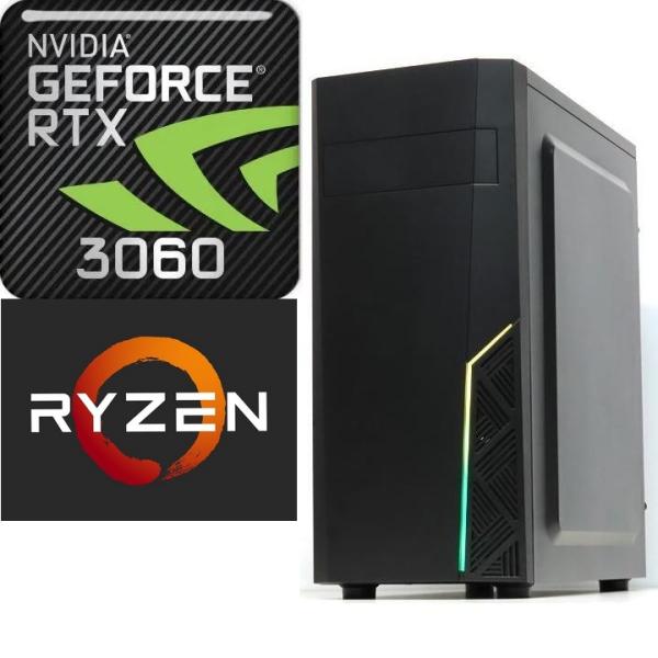 ゲーミングPC RTX3060 Ryzen5 5500 Windows11 自作 16GB 新品SSD WPS 
