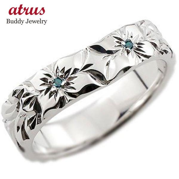 ハワイアンジュエリー 婚約指輪 安い 結婚指輪 エンゲージリング プロポーズリング プラチナ リング 婚約指輪 ブルーダイヤモンド ダイヤ シンプル 人気 1 ジュエリー工房アトラス 通販 Yahoo ショッピング