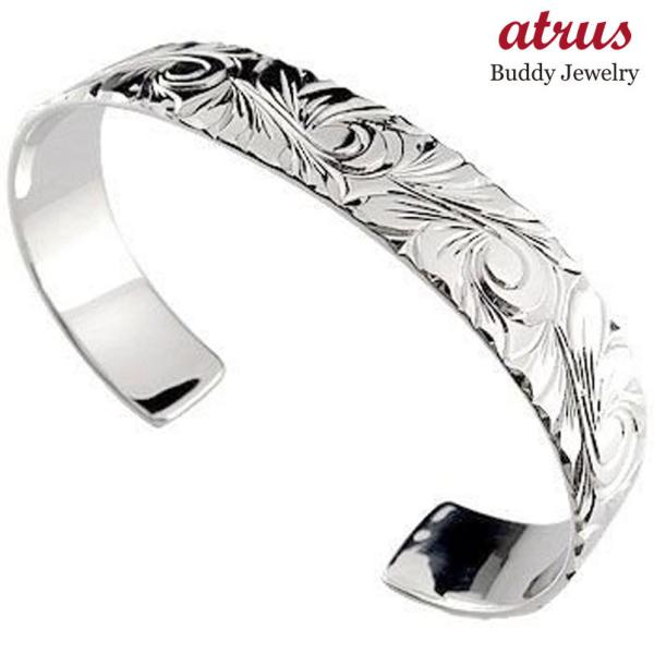 a ハワイアンジュエリー バングル メンズ ブレスレット シルバー h174 男 ハワイアンジュエリー メンズ バングル ブレスレット シルバー