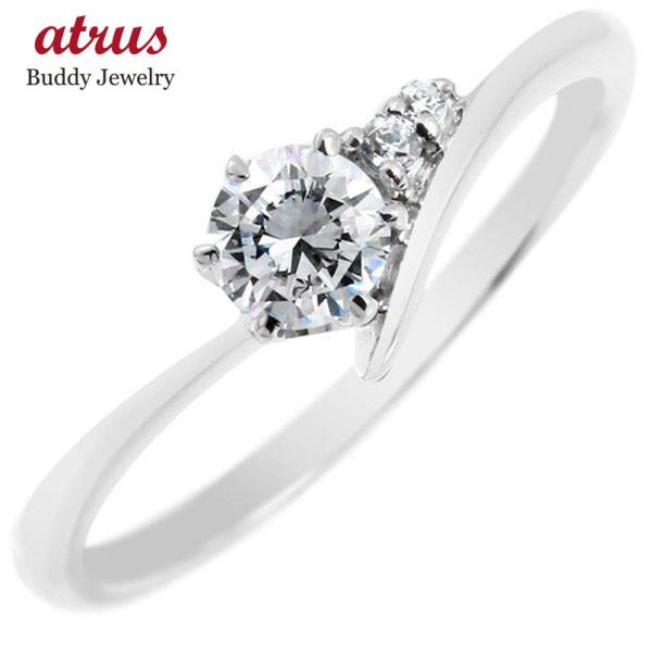 高評価なギフト 婚約指輪 安い プラチナ ダイヤモンド リング 0.2