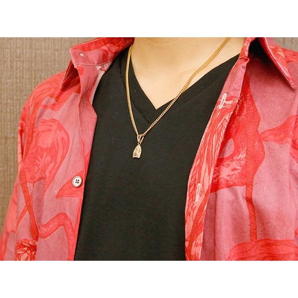 ハワイアンジュエリー ネックレス メンズ 喜平用 人気 キヘイ ピンクゴールドk18 アイオライト ネックレス シンプル トップ アイオライト プレート サーフボード シンプル 18金 人気 18ｋ 120803100aigmba ジュエリー工房アトラス