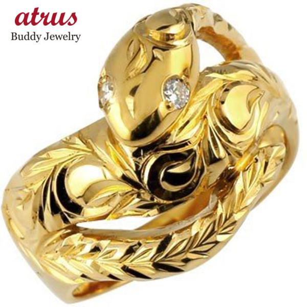 �P�W�� �����O �n���C�A���W���G���[ �� �X�l�[�N �_�C�������h ���f�B�[�X ���L ���� 18k �C�G���[�S�[���h �w�� �s���L�[�����O ������� �������� �Z�[��