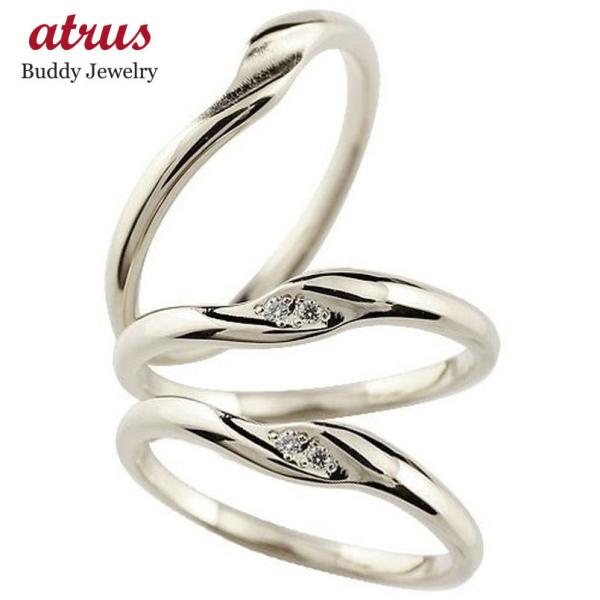 結婚指輪 ハードプラチナ950 ペアリング ダイヤモンド ペアリング トラスリング つや消し 3本セット 結婚式 結婚指輪 マリッジリング Pt950 カップル トラスリング 安い ダイヤ 3本セット 送料無料