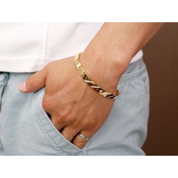 激安単価で キュービックジルコニア ブレスレット ブレスレット 幅広 10金 イエローゴールドk10 Contrad ブレスレット 地金 Contrad 男性用 コントラッド 東京 Tokyo 送料無料 cyim ジュエリー工房アトラス メンズ