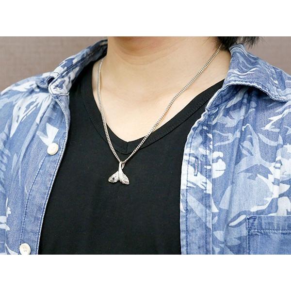 ハワイアンジュエリー サファイア K18 トップ 18金 キヘイ 喜平用 18ｋ ホワイトゴールドk18 青い 天然石 天然石 18金 hswmba ジュエリー工房アトラス ネックレス メンズホエールテール 鯨 クジラ 9月誕生石 喜平用
