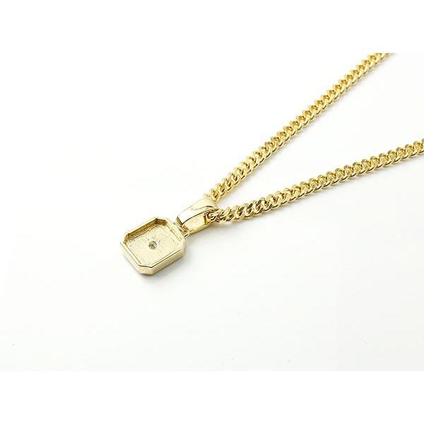 18金ネックレス トップ メンズ ダイヤモンド 喜平用 キヘイ ダイヤモンド トップ 一粒 イエローゴールドk18 チェーン ペンダント 18k Yg チェーン ホーニング つや消し加工 あすつく 送料無料 odymba ジュエリー工房アトラス