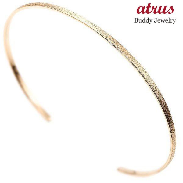 ブレスレット バングル ピンクゴールドk18 レディース 18金 華奢 細身 地金 マット仕上げ つや消し 送料無料 Buyee 日本代购平台 产品购物网站大全 Buyee一站式代购 Bot Online