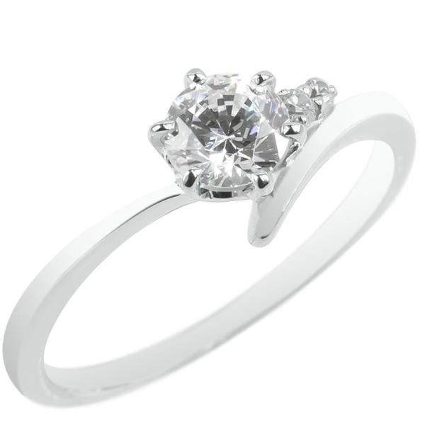 ����w�� �_�C�� ���� 18�� �����O �_�C�������h �ꗱ �S�[���h �Ӓ菑�t�� 0.57ct VS �w�� �z���C�g�S�[���hk18 �G���Q�[�W�����O �������� �Z�[�� SALE