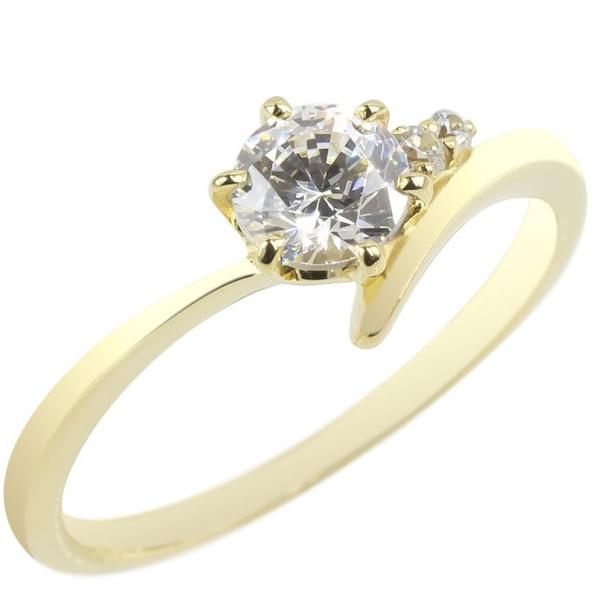 ����w�� �_�C�� ���� 18�� �����O �_�C�������h �ꗱ �S�[���h �Ӓ菑�t�� 0.57ct VS �w�� �C�G���[�S�[���hk18 �G���Q�[�W�����O �������� �Z�[�� SALE