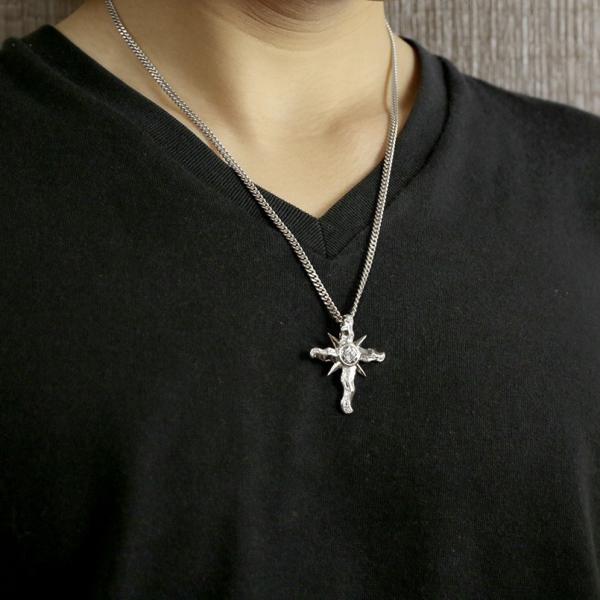 プラチナ メンズ ネックレス クロス トップ メンズ トップ 太陽 喜平用 ダイヤモンド 太陽 クロス ペンダントトップ Pt900 十字架 チェーン キヘイ 男性用 送料無料 dpcmba ジュエリー工房アトラス