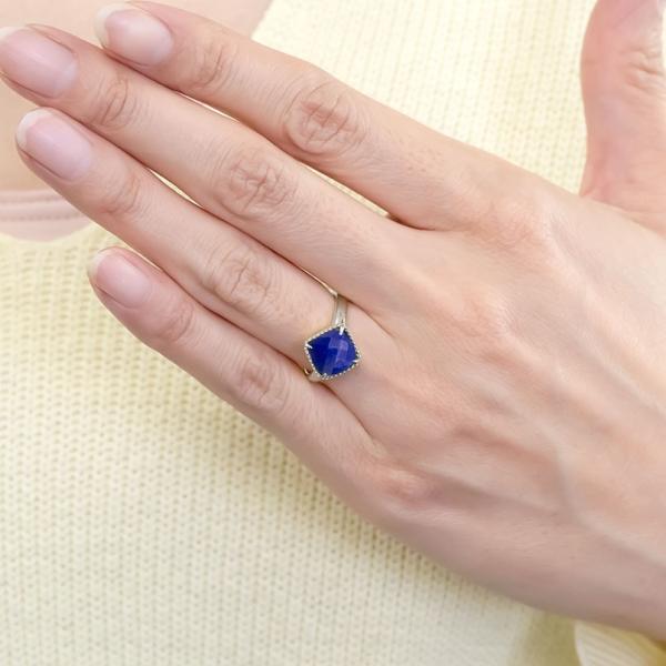 お求めやすく価格改定 18金リングラピスラズリレディース指輪ゴールド18k ホワイトゴールドk18 ミル打ち婚約指輪安いエンゲージ リングピンキーリングアンティーク送料無料 ベストセラー