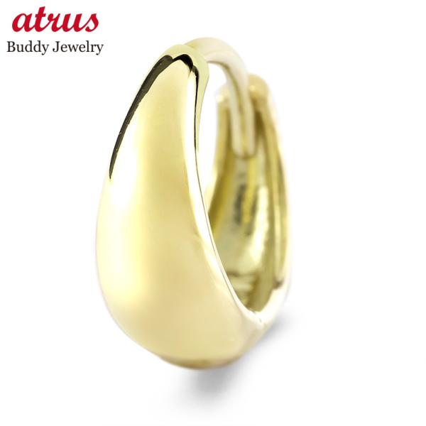 18金 フープピアス 小さい 18k レディース 片耳 月甲 ピアス ゴールド 小さめ 小ぶり 普段使い イエローゴールドk18 シンプル あすつく 送料無料 セール sale