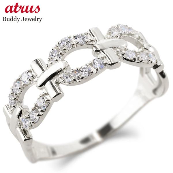 プラチナ リング 馬蹄 ダイヤモンド 0.30ct レディース 幅広 太め 指輪 pt900 蹄鉄 ホースシュー ピンキーリング 婚約指輪 シンプル 人気 送料無料 セール sale