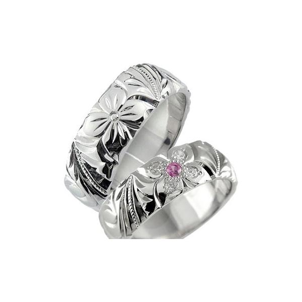 ハワイアンジュエリー 結婚指輪 安い プラチナ ペアリング ペアリング 人気 送料無料 結婚指輪 ピンクトルマリン ダイヤモンド プラチナ 幅広 Pt900 ダイヤ ストレート カップル 宝石 送料無料 pk かがやきジュエリー工房アトラス