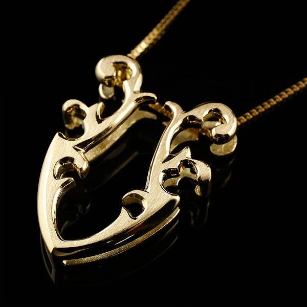 冬バーゲン 特別送料無料 ネックレス メンズ 馬蹄 イエローゴールドk18 ネックレス ペンダント ホースシュー 蹄鉄 アンティーク風 18金 チェーン 人気 バテイ 男性用 父の日 送料無料 人気新品入荷