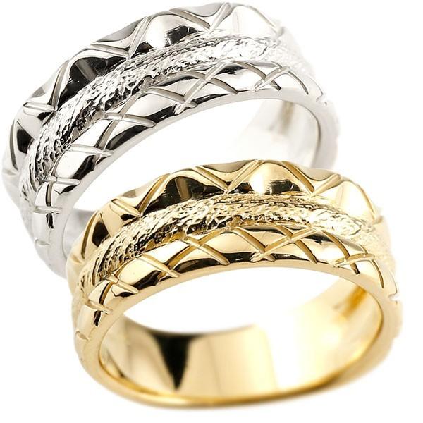 ペアリング 結婚指輪 イエローゴールドk10 ホワイトゴールドk10 ストレート マリッジリング 結婚式 ストレート 女性 カップル ファッション 地金リング プレゼント 女性 送料無料 ywik かがやきジュエリー工房アトラス