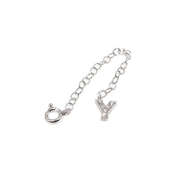 ダイヤモンド プラチナ ネックレスを5cm長くできる イニシャル 送料無料 ダイヤ ジュエリー工房アトラス夢のアジャスターチェーン ダイヤ アジャスターチェーン