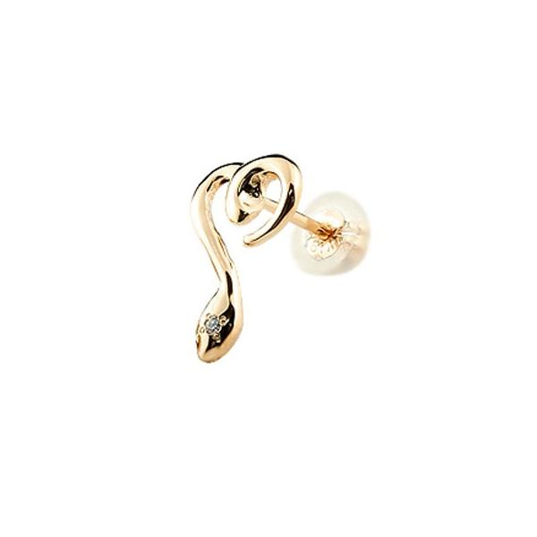 18金ダイヤ片耳ピアス atrusyume_140625100gum