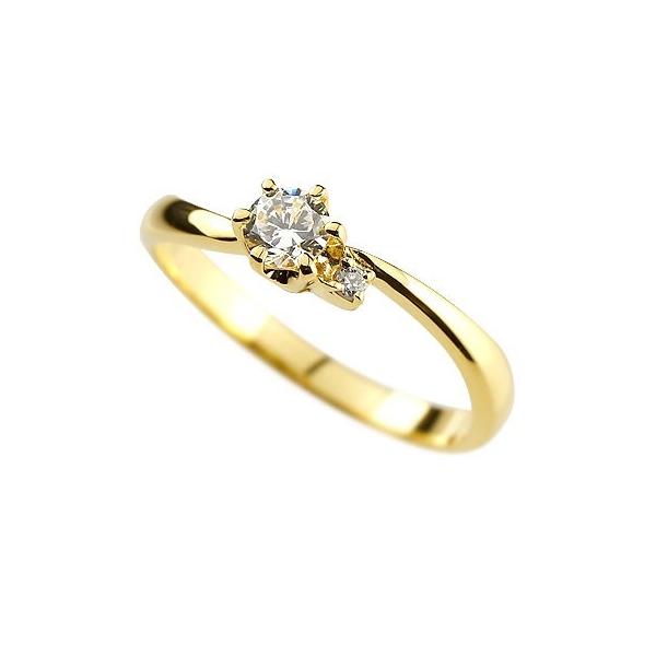k18イエローゴールド 鑑定書付きダイヤ 指輪 12号 スクエア 婚約指輪 鑑定書付き 婚約指輪 ダイヤ エンゲージリング ダイヤモンド リング