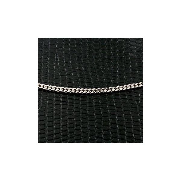 18金 ネックレス メンズ キヘイ 喜平 ロングネックレス ホワイトゴールドk18 喜平 2面カット メンズ 2ミリ幅 チェーン 70cm 鎖 18金 キヘイ 地金男性 シンプル 人気 送料無料