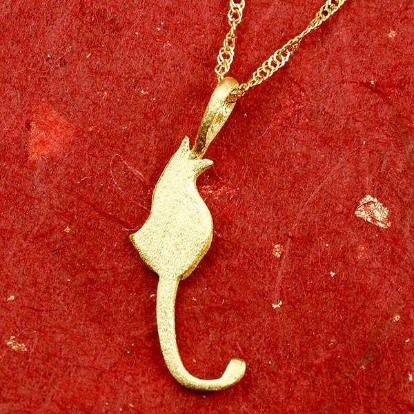 24金 ネックレス 純金 ゴールド 猫 24k ペンダントトップ k24 ねこ