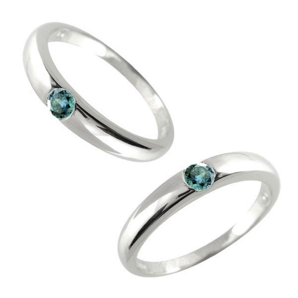 結婚指輪 安い メンズ ペアリング メンズ プラチナ Pt900 女性 ブルーダイヤモンド 一粒 一粒 指輪 男性用 ダイヤリング トラスト プレゼント 女性 送料無料 p ジュエリー工房アトラス夢