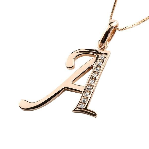 イニシャル ネーム メンズ A ネックレス トップ ダイヤモンド ピンクゴールドk18 ペンダント アルファベット チェーン 人気 男性 18金 ダイヤ 送料無料 Greenfieldsbonaire Com Index Php
