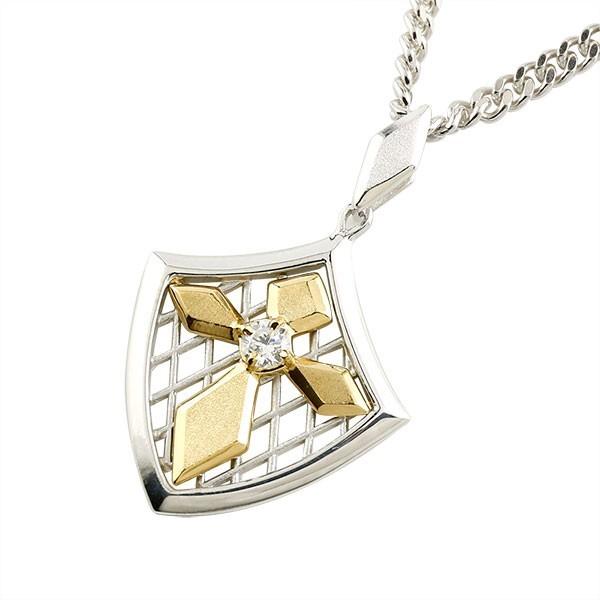 プラチナ ネックレス 喜平用 キヘイ メンズ ダイヤモンド クロス シールド モチーフ プラチナ900 イエローゴールドk18 Pt900 Pt900 キヘイ コントラッド 18ｋ Www Splitstudio Tv Index Php